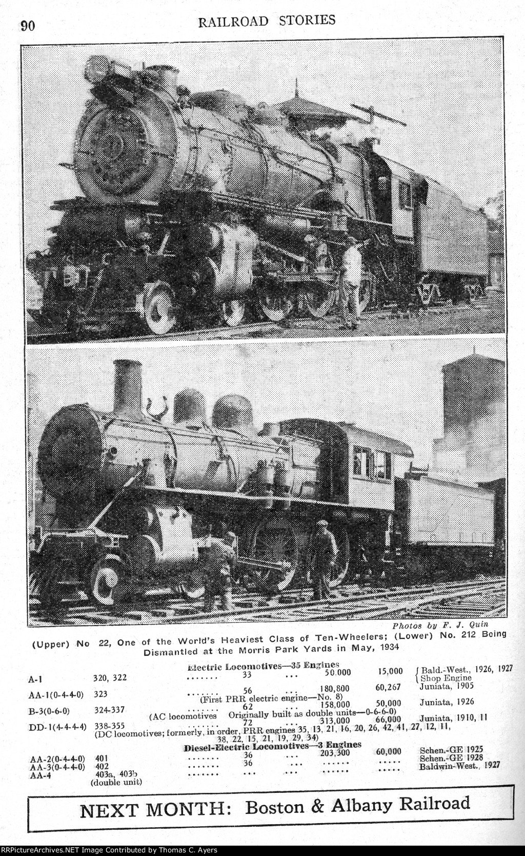 "Locomotives Of The Long Island Railroad," Page 90, 1936